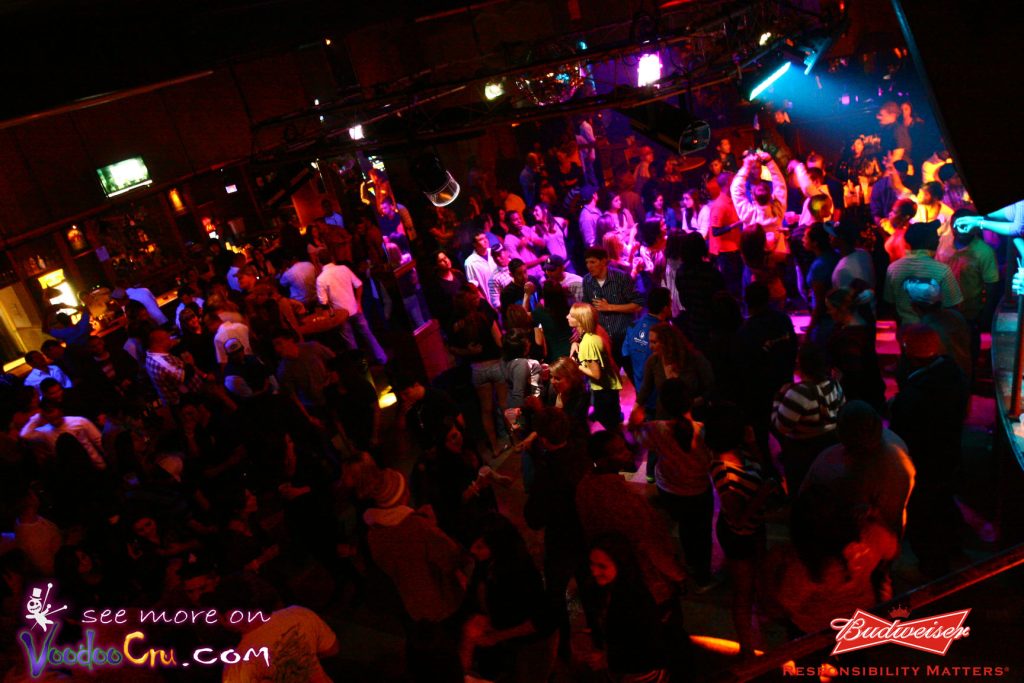 Crowded Louisiana nightlife venue photographed during the VoodooCru years.